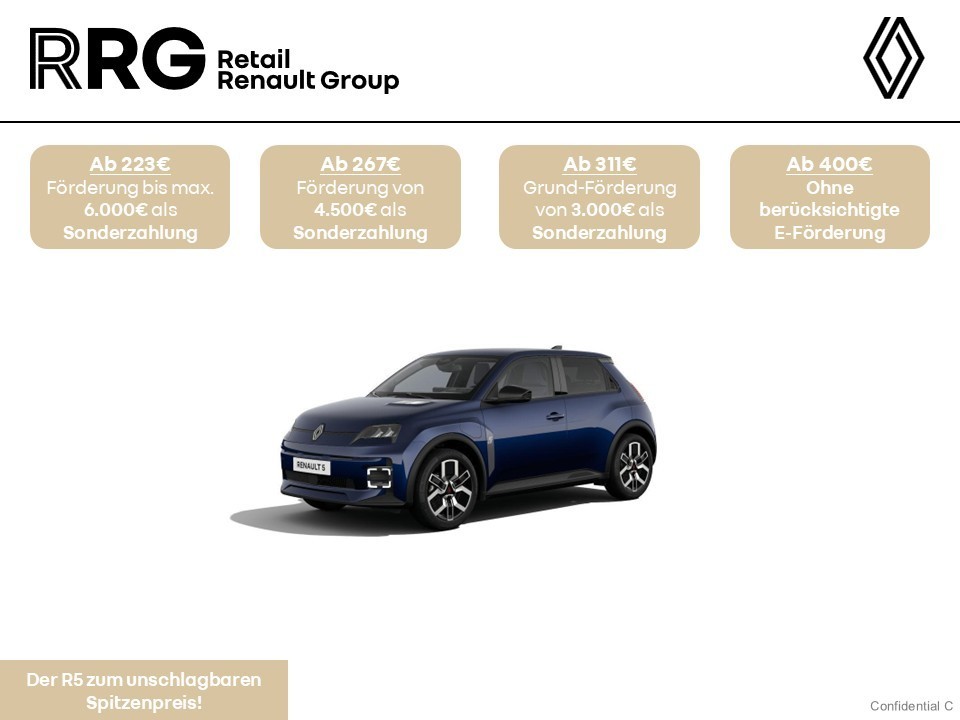Renault R 5 E-Tech elektrisch Techno 120 Urban Range